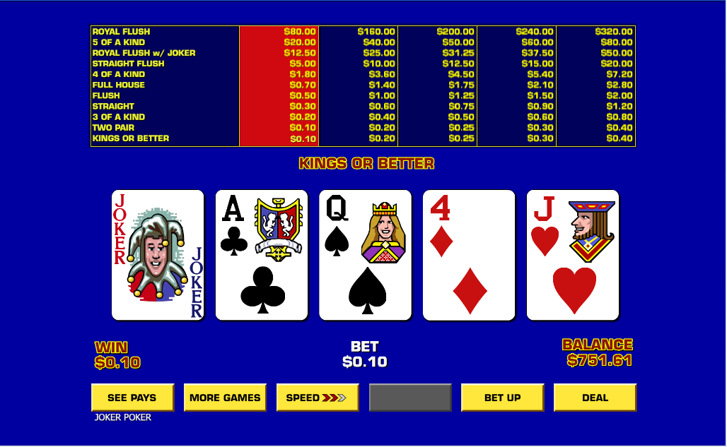 Game King | Casino Video Poker | Atlantic Lottery